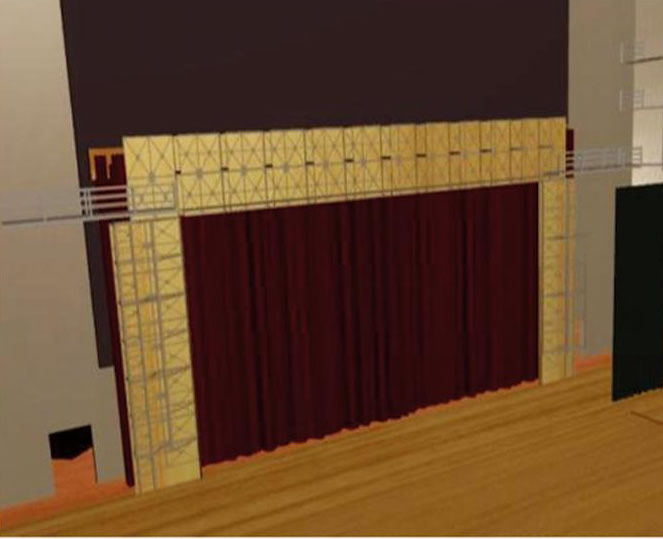 臺口剛性防火幕